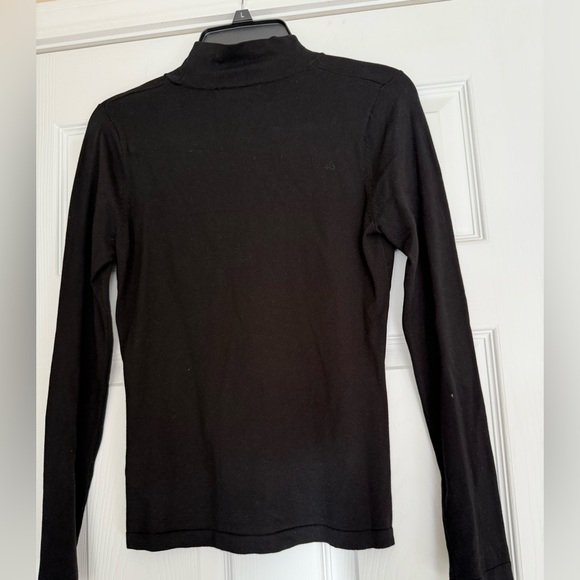 Willi Smith Elegant Black Long Sleeve Top - Picture 2 of 3